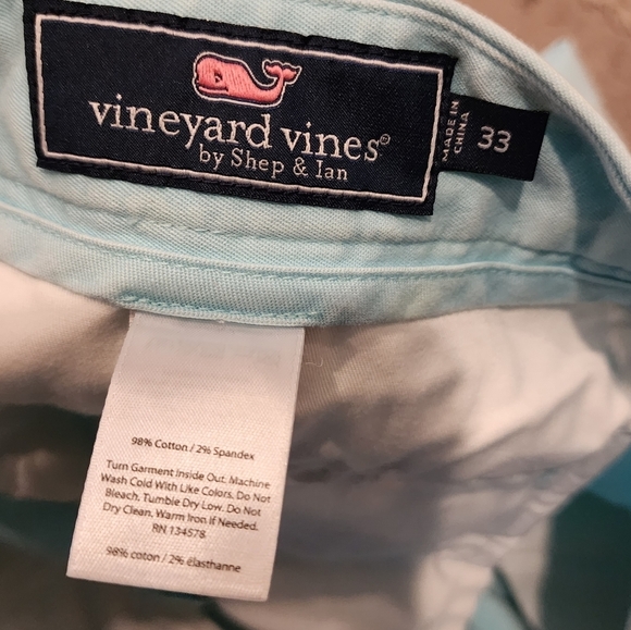 Vineyard Vines Lacrosse Embroidered Breaker Shorts - Pool Side 7" Size 33 - Picture 7 of 14